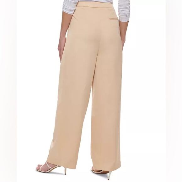 DKNY
Women's Mid Rise Crossover Pleat Wide-Leg Pants size 12p (b21) - Picture 4 of 8
